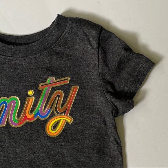 Unity themed shirt size 12 months gray WUC Gay Pride baby girls boys top - Picture 3 of 14